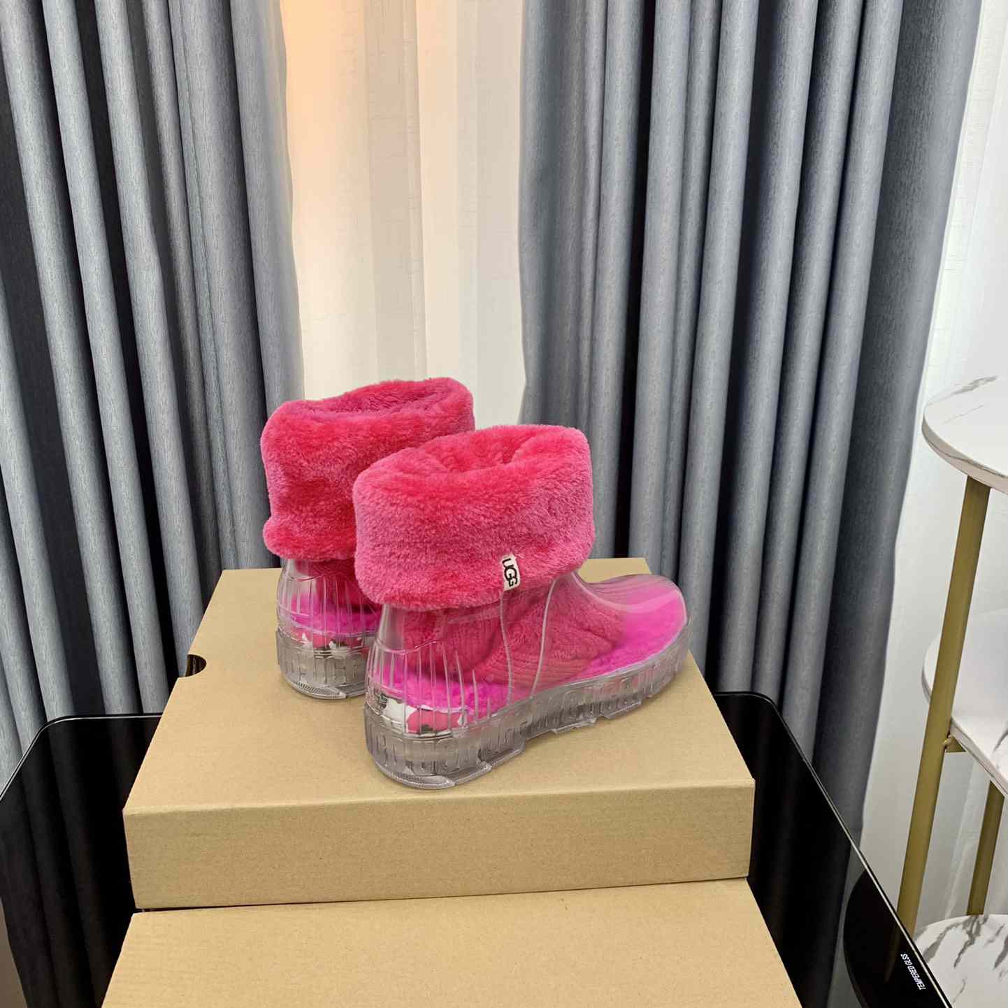 Ugg Drizlita Clear Womens Taffy Pink Fashion Boots - EUR FASHION