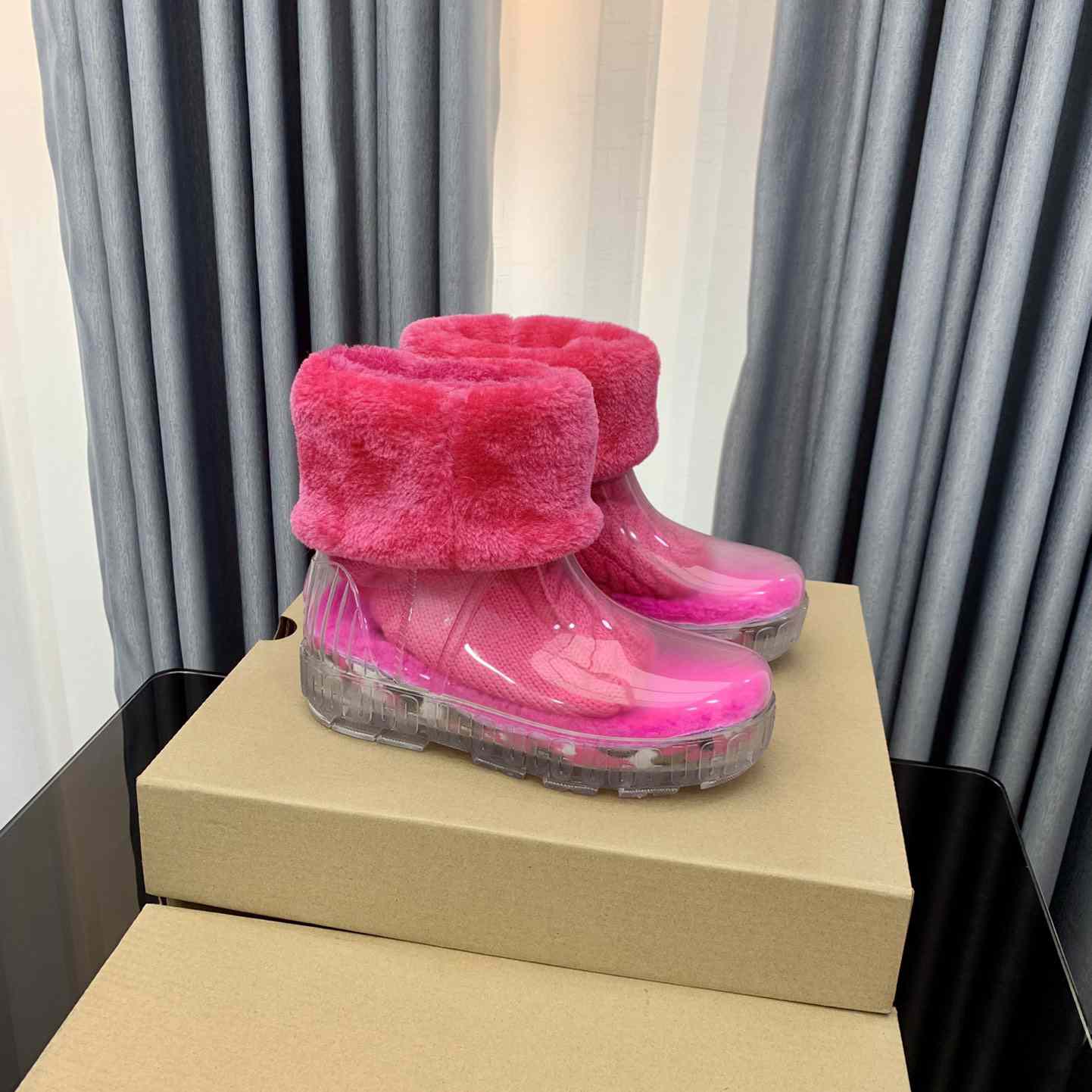 Ugg Drizlita Clear Womens Taffy Pink Fashion Boots - EUR FASHION