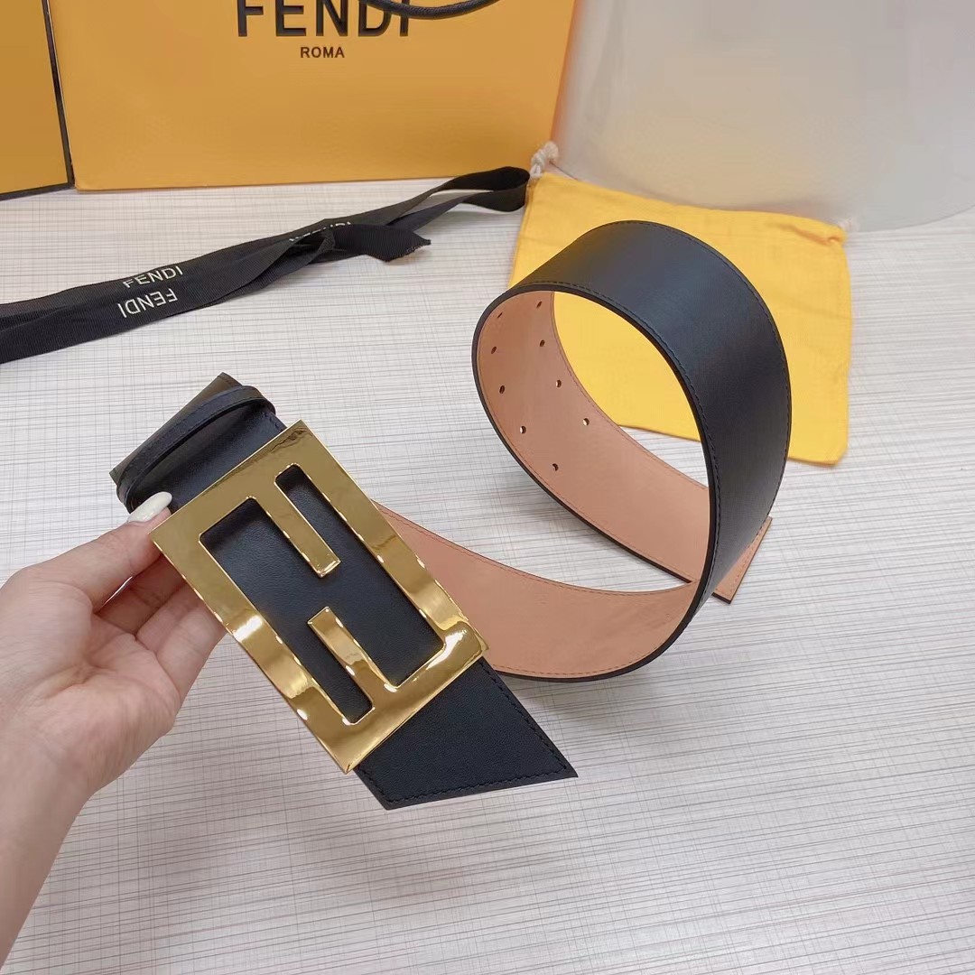 Fendi Leather Belt  60mm - EUR FASHION