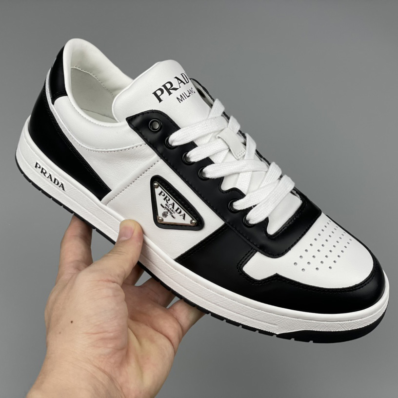 Prada Downtown Leather Sneakers - EUR FASHION