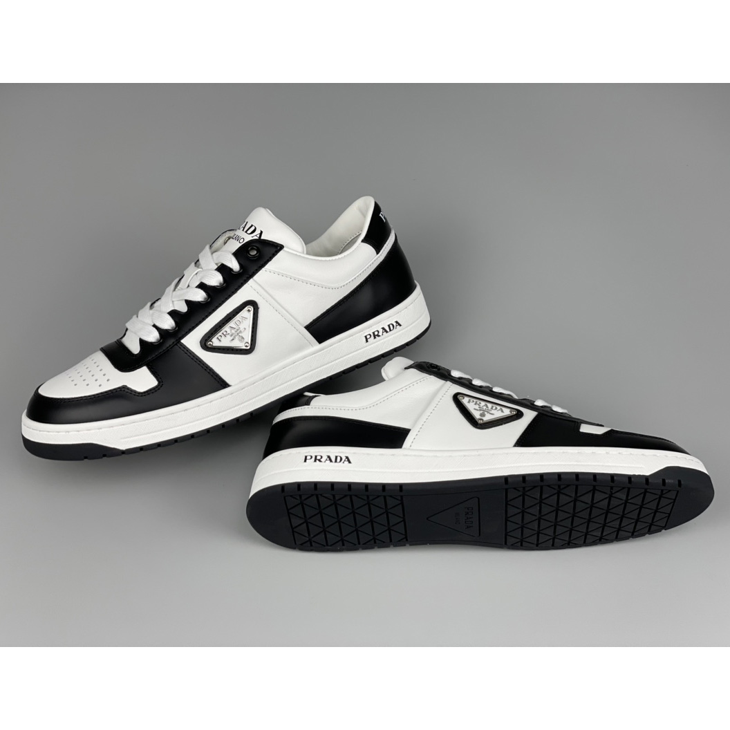 Prada Downtown Leather Sneakers - EUR FASHION