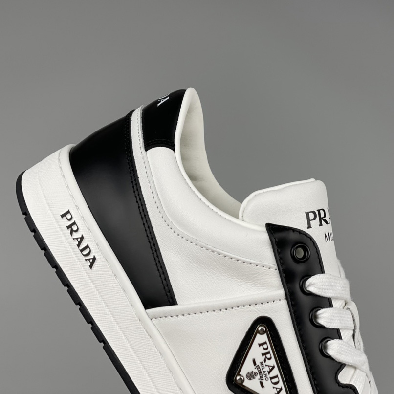 Prada Downtown Leather Sneakers - EUR FASHION