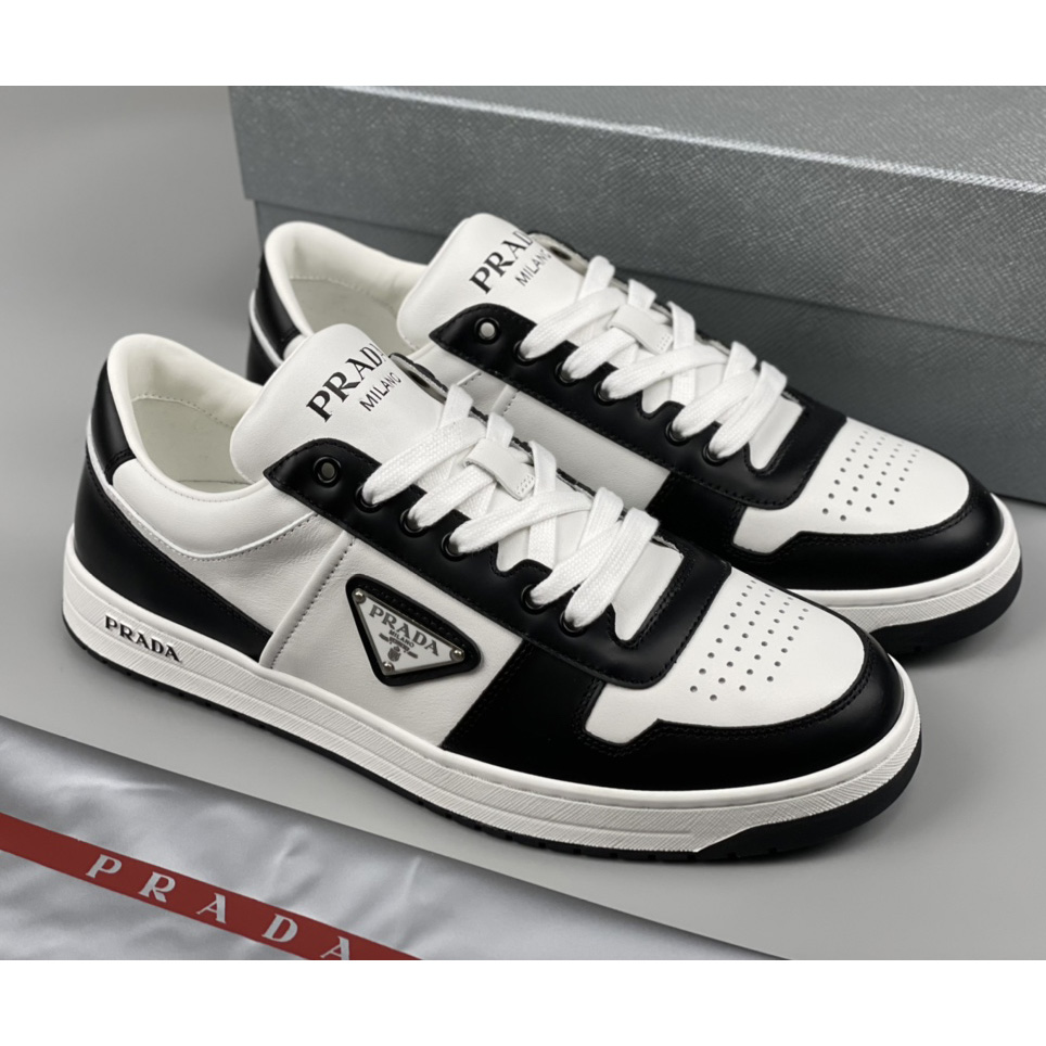 Prada Downtown Leather Sneakers - EUR FASHION