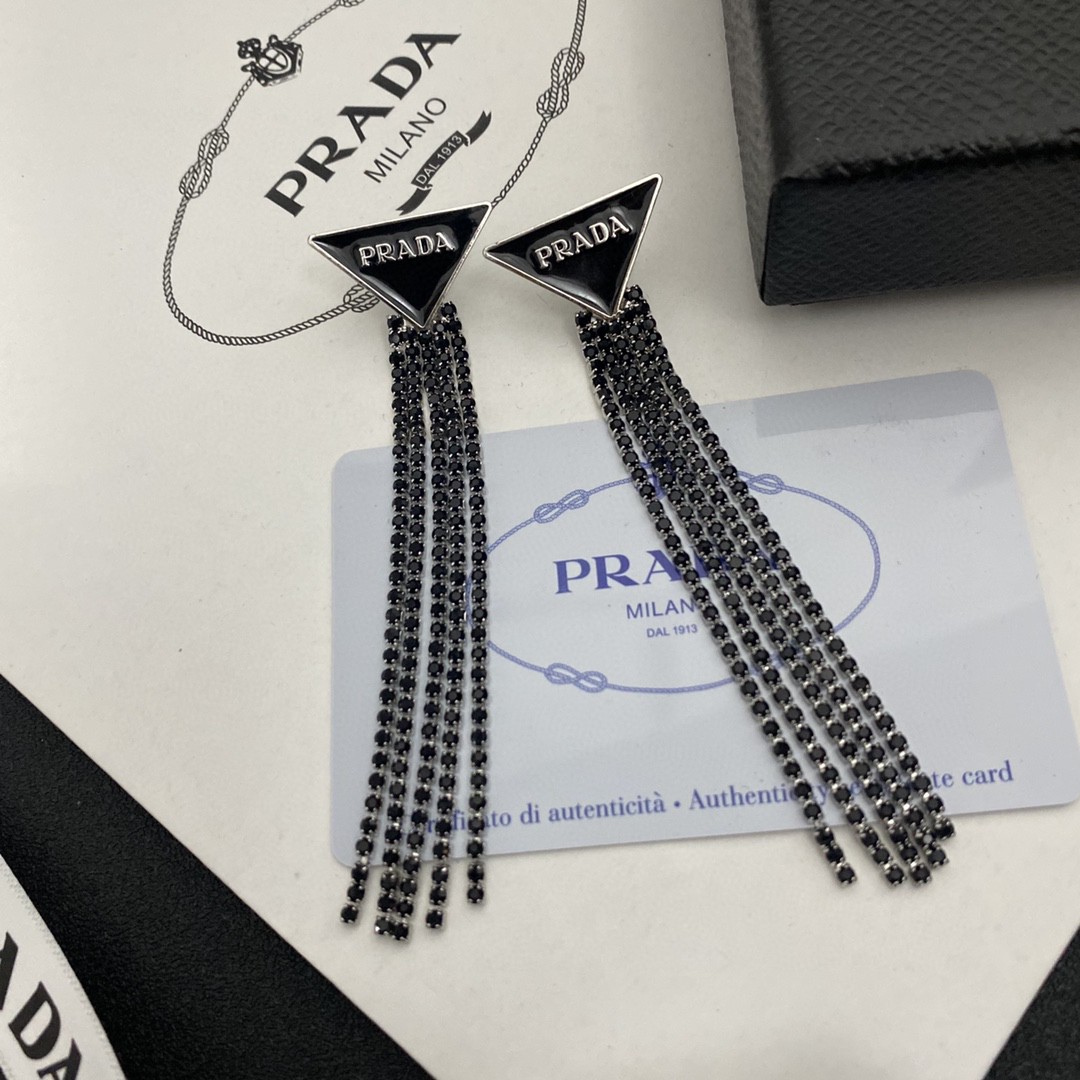 Prada Symbole Drop Earrings - EUR FASHION