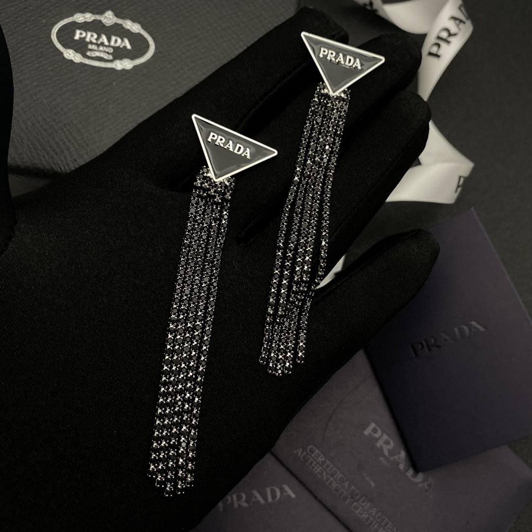 Prada Symbole Drop Earrings - EUR FASHION