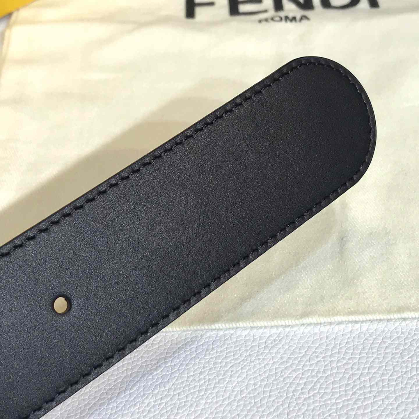 Fendi Black Leather Belt - EUR FASHION