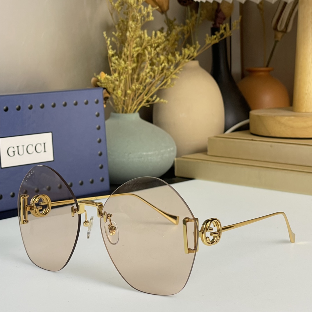 Gucci Geometric-Frame Sunglasses    GG1203S - EUR FASHION