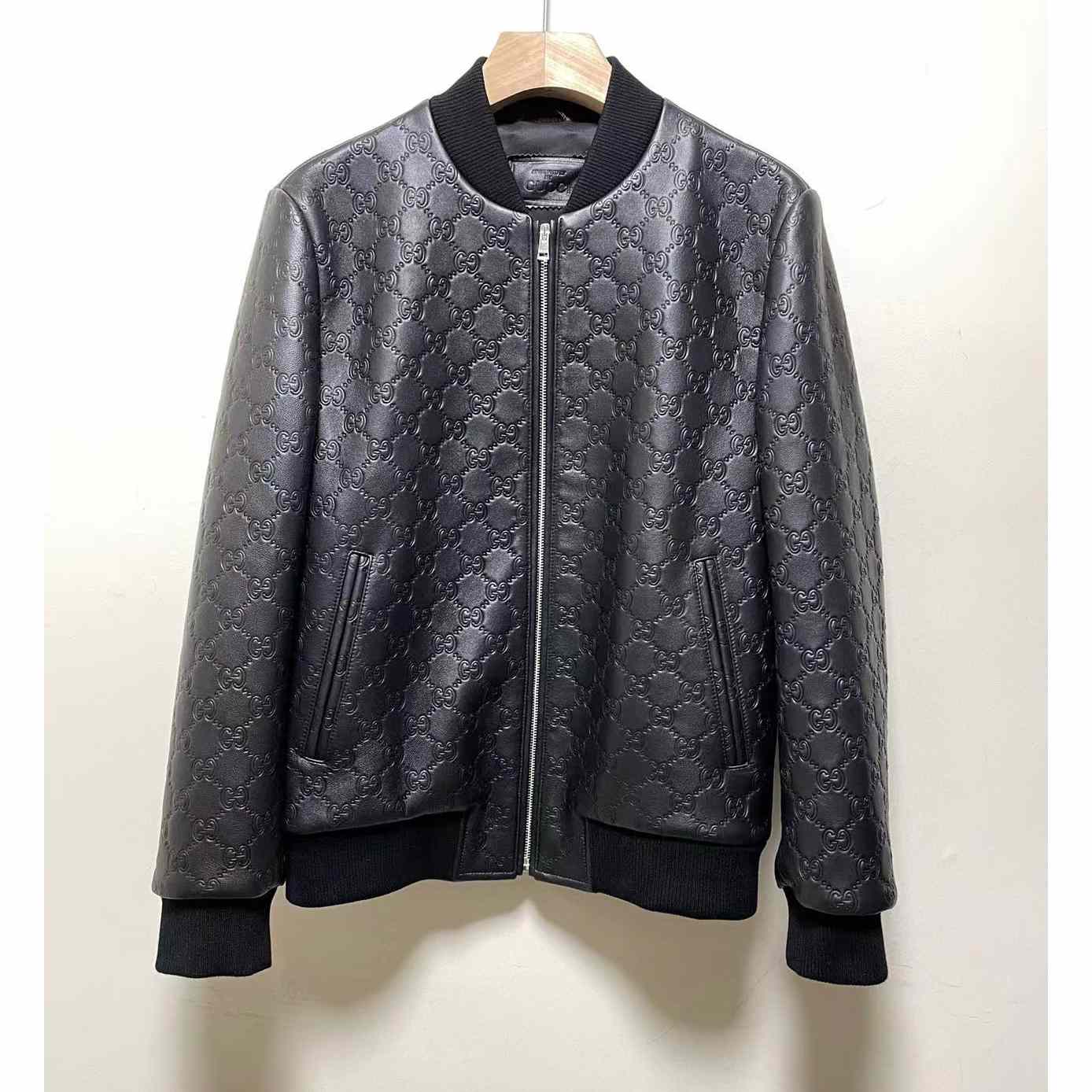 Gucci GG Leather Jacket (Make To Order) - EUR FASHION