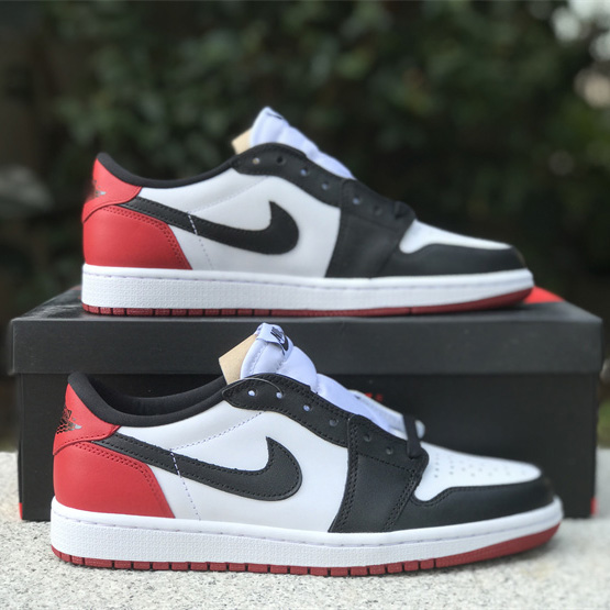 Air Jordan 1 Low “Black Toe” Sneaker      555088-125 - EUR FASHION