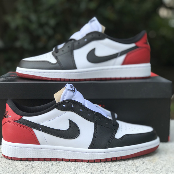 Air Jordan 1 Low “Black Toe” Sneaker      555088-125 - EUR FASHION