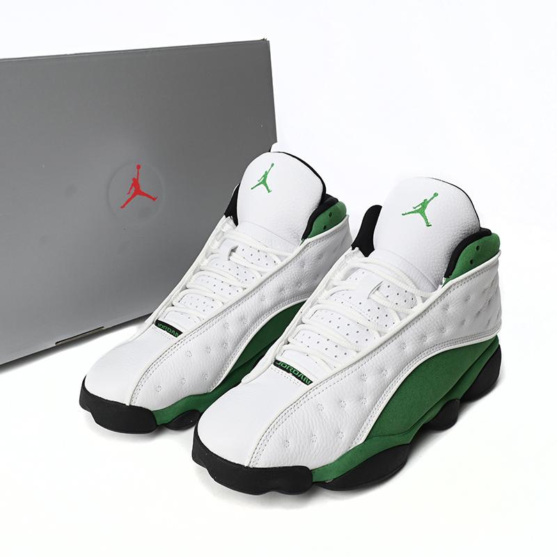 Air Jordan 13 Retro White Green Sneakers      DB6536-113 - EUR FASHION