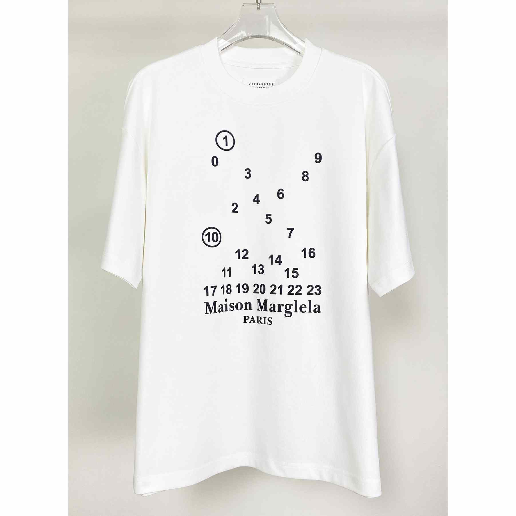 Maison Margiela Numbers Logo T-Shirt - EUR FASHION