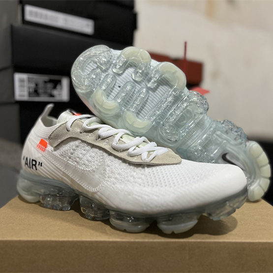 Off-White x Nike Air Vapormax Flyknit 2.0"White/Total/Orange" Sneakers    AA3831-100 - EUR FASHION