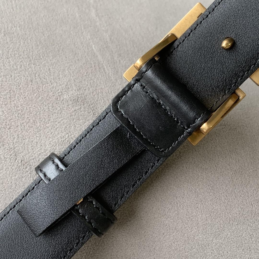 Fendi Black Leather Belt - EUR FASHION