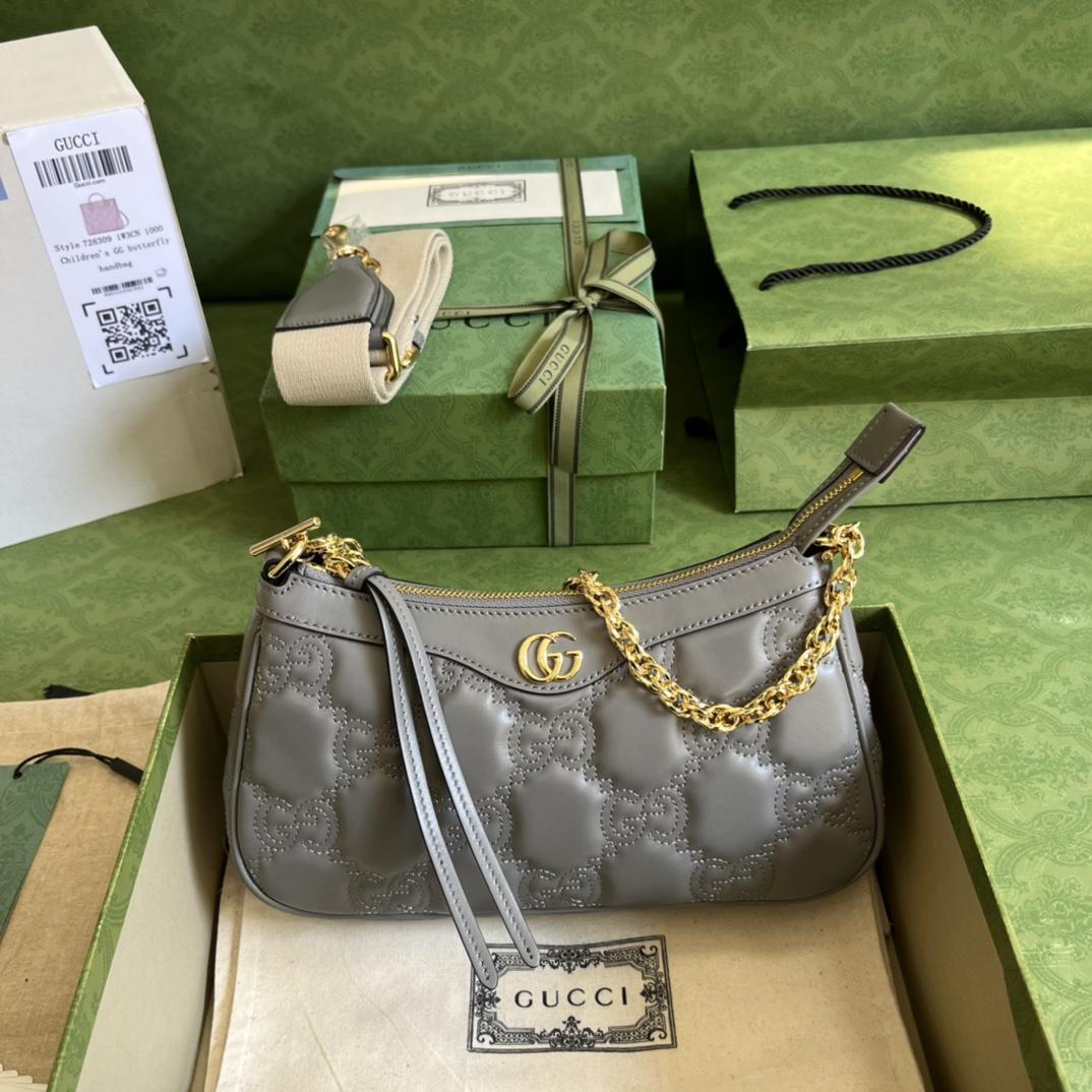 Gucci GG Matelassé Handbag(25-15-8cm) - EUR FASHION