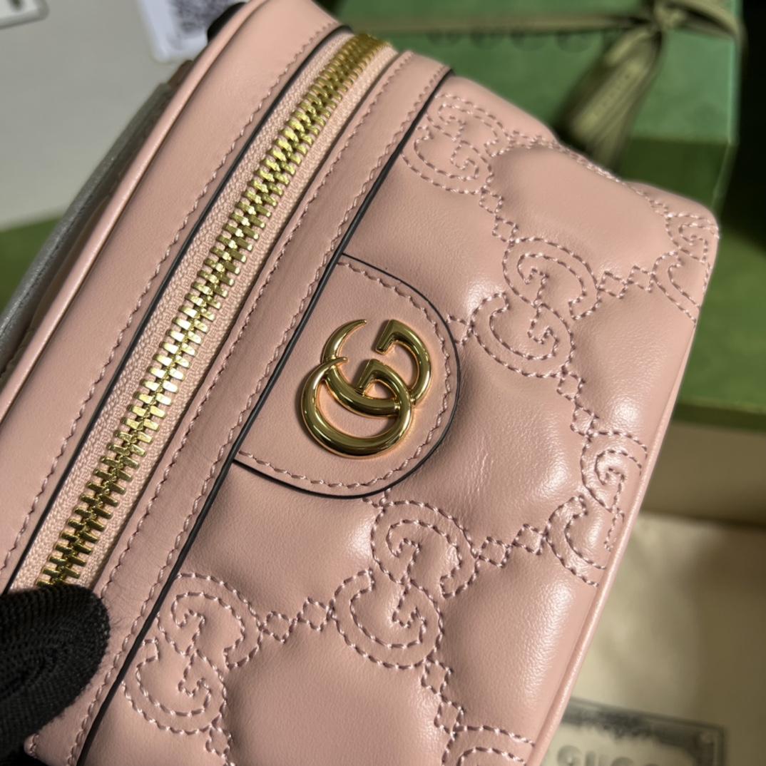 Gucci GG Matelassé Top Handle Mini Bag(16-10.5-5cm) - EUR FASHION