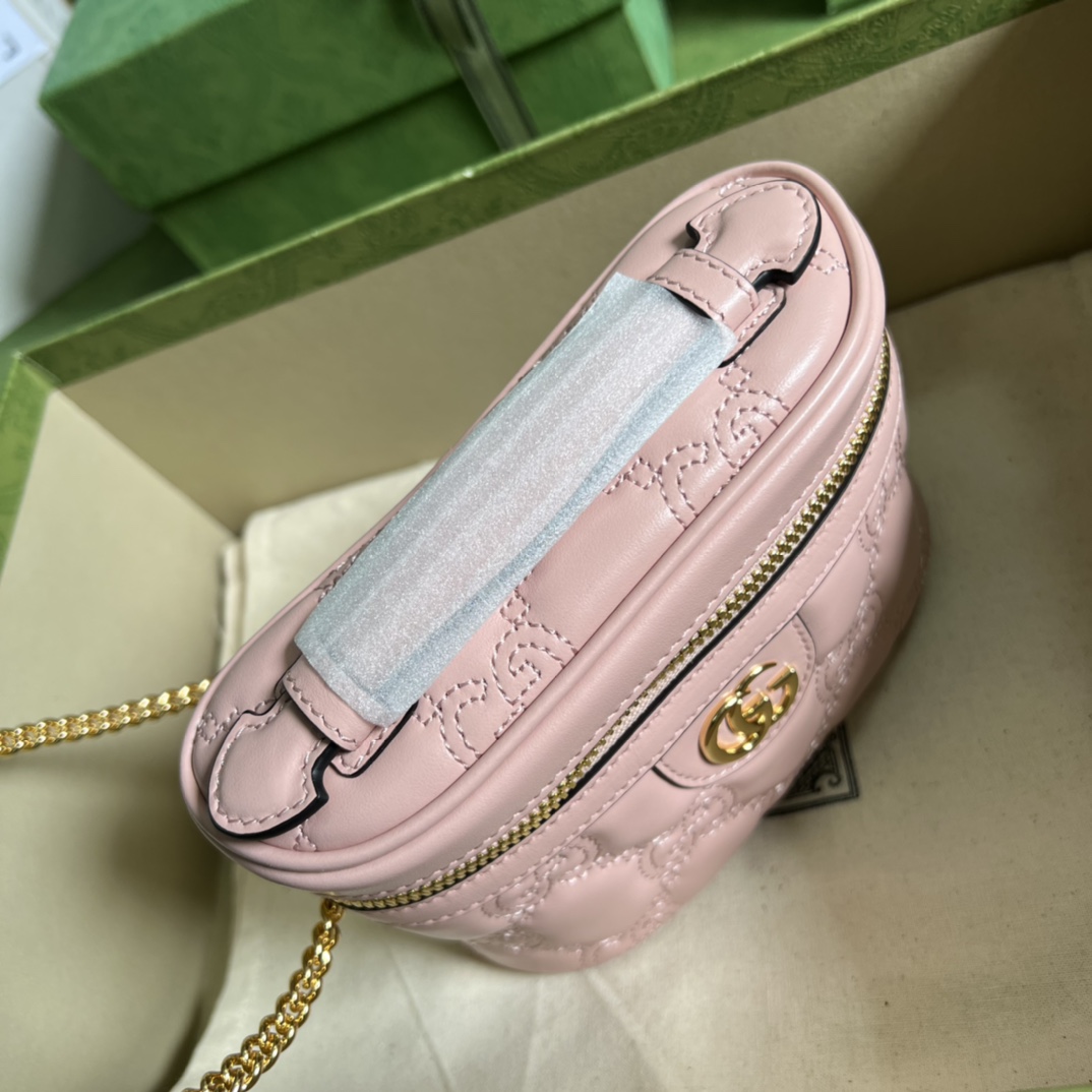 Gucci GG Matelassé Top Handle Mini Bag(16-10.5-5cm) - EUR FASHION