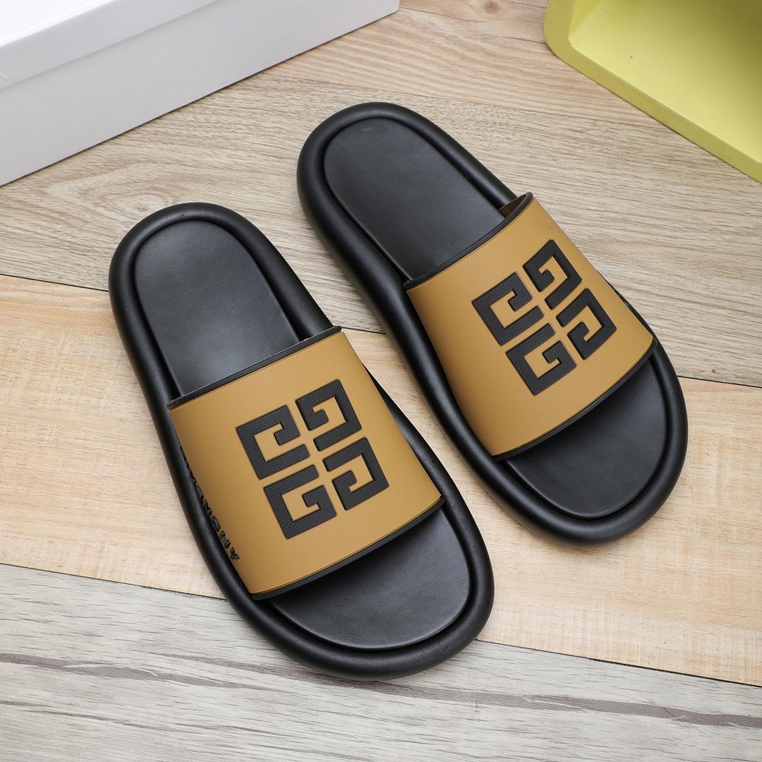 Givenchy 4G Logo Rubber Slides Sandals - EUR FASHION