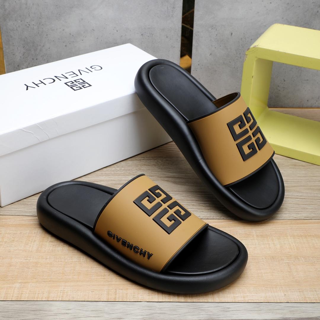 Givenchy 4G Logo Rubber Slides Sandals - EUR FASHION