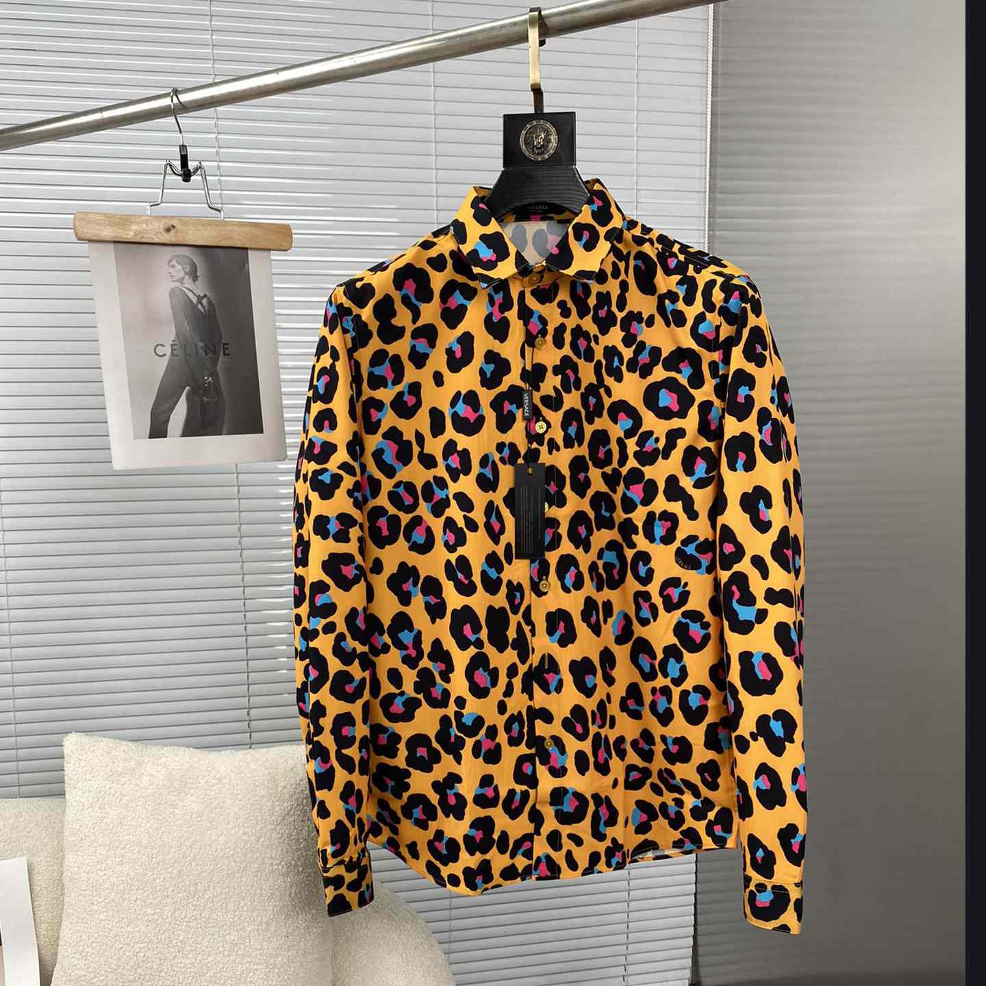 Versace Daisy Leopard Shirt - EUR FASHION