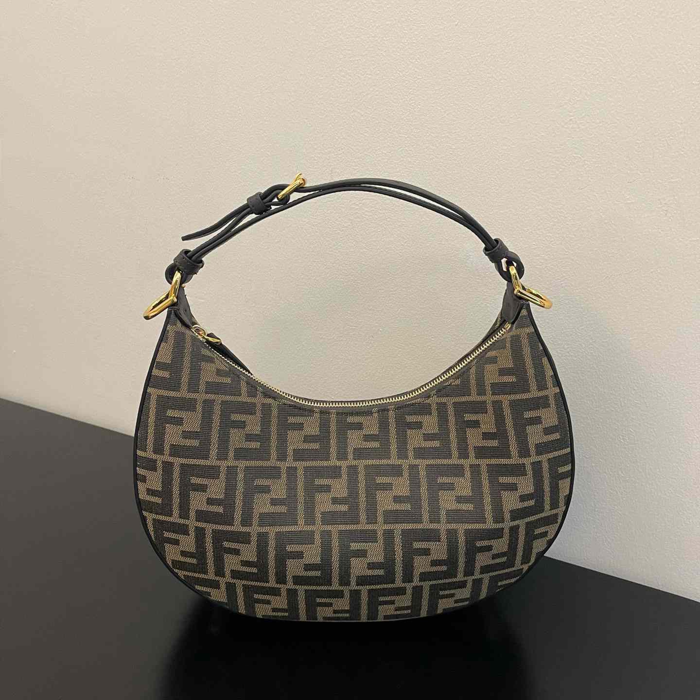 Fendi Fendigraphy Small Brown FF Fabric Bag(29x24.5x10cm) - EUR FASHION