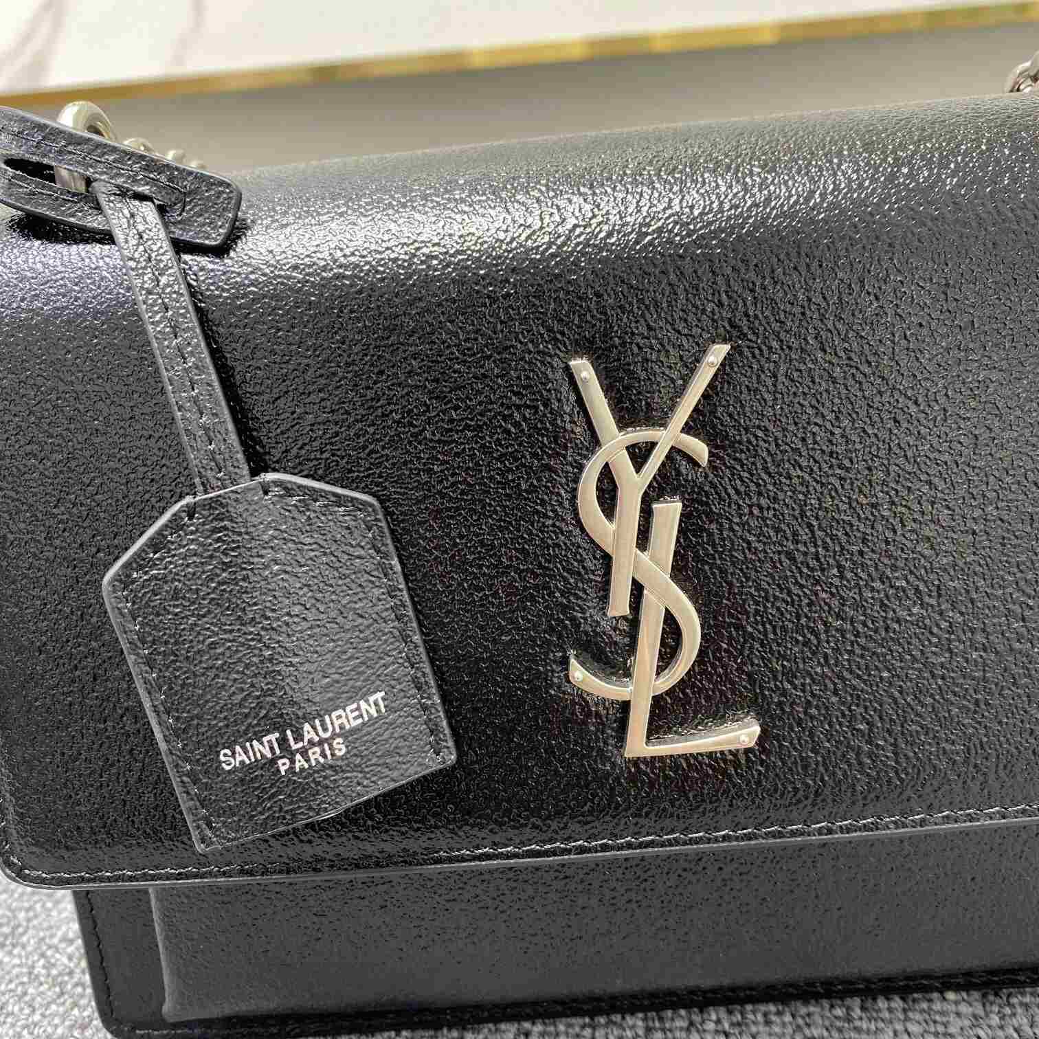 Saint Laurent Sunset Medium Chain Bag In Smooth Leather  - EUR FASHION