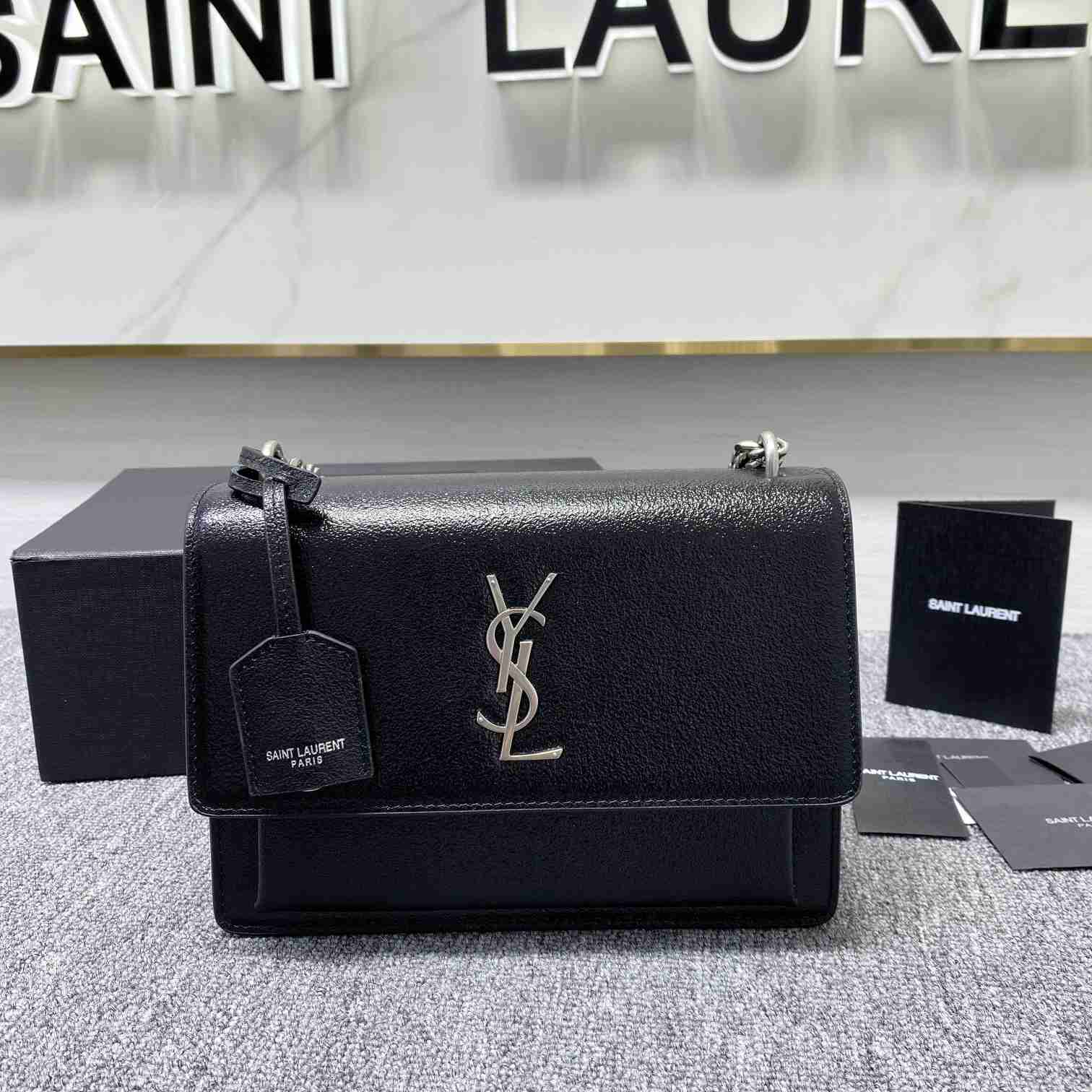 Saint Laurent Sunset Medium Chain Bag In Smooth Leather  - EUR FASHION