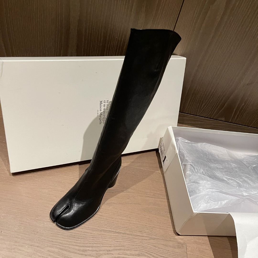 Maison Margiela Tabi 80mm Knee-High Boots - EUR FASHION