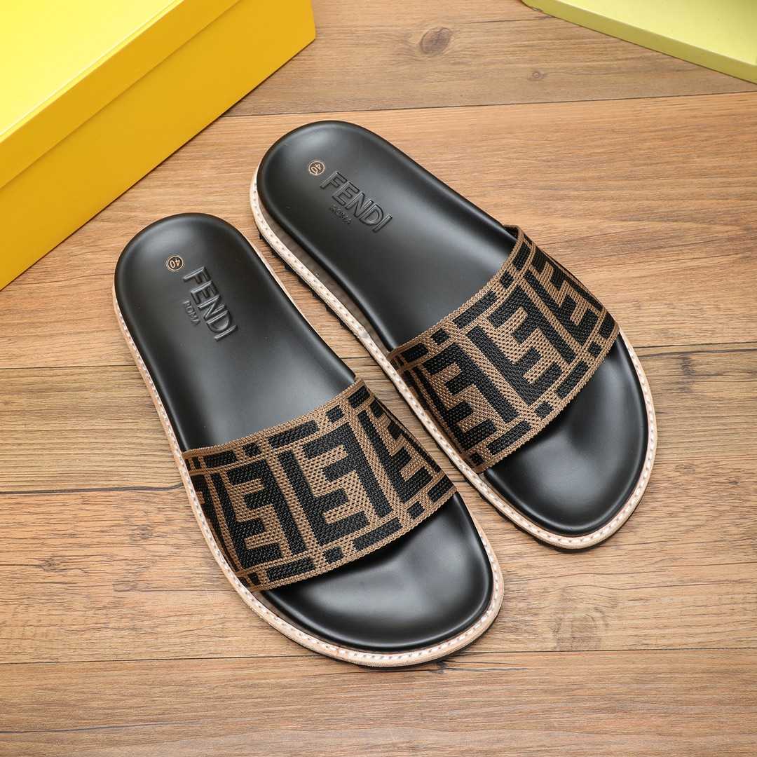 Fendi FF Logo Slides - EUR FASHION