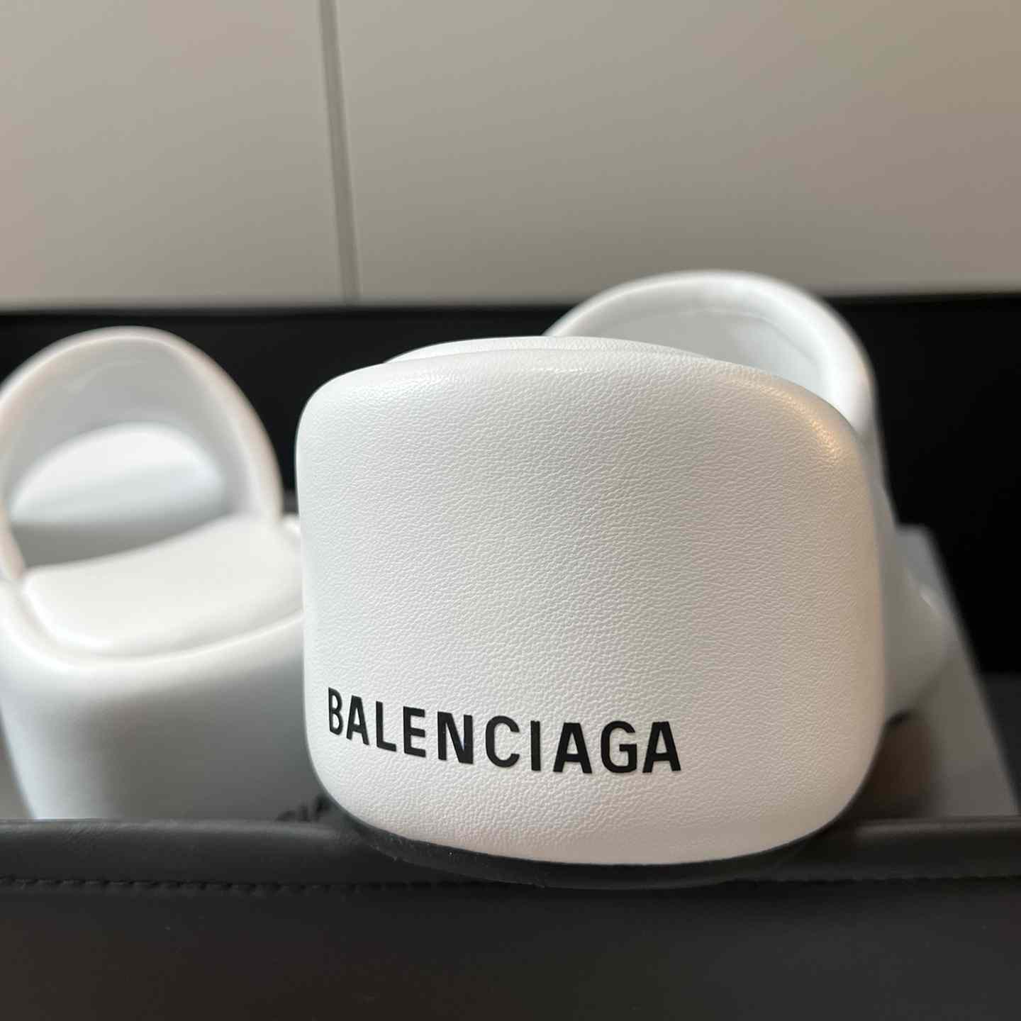 Balenciaga White Rise Wedge Sandals - EUR FASHION