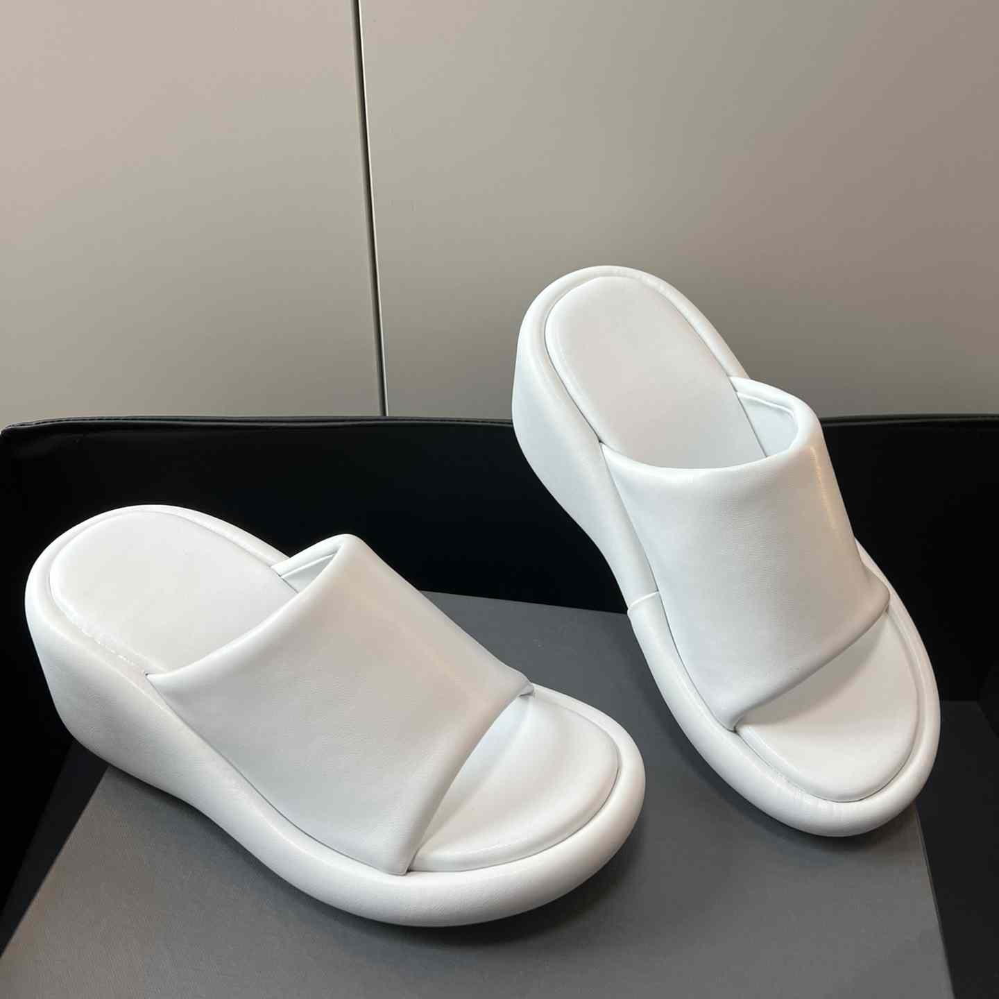 Balenciaga White Rise Wedge Sandals - EUR FASHION