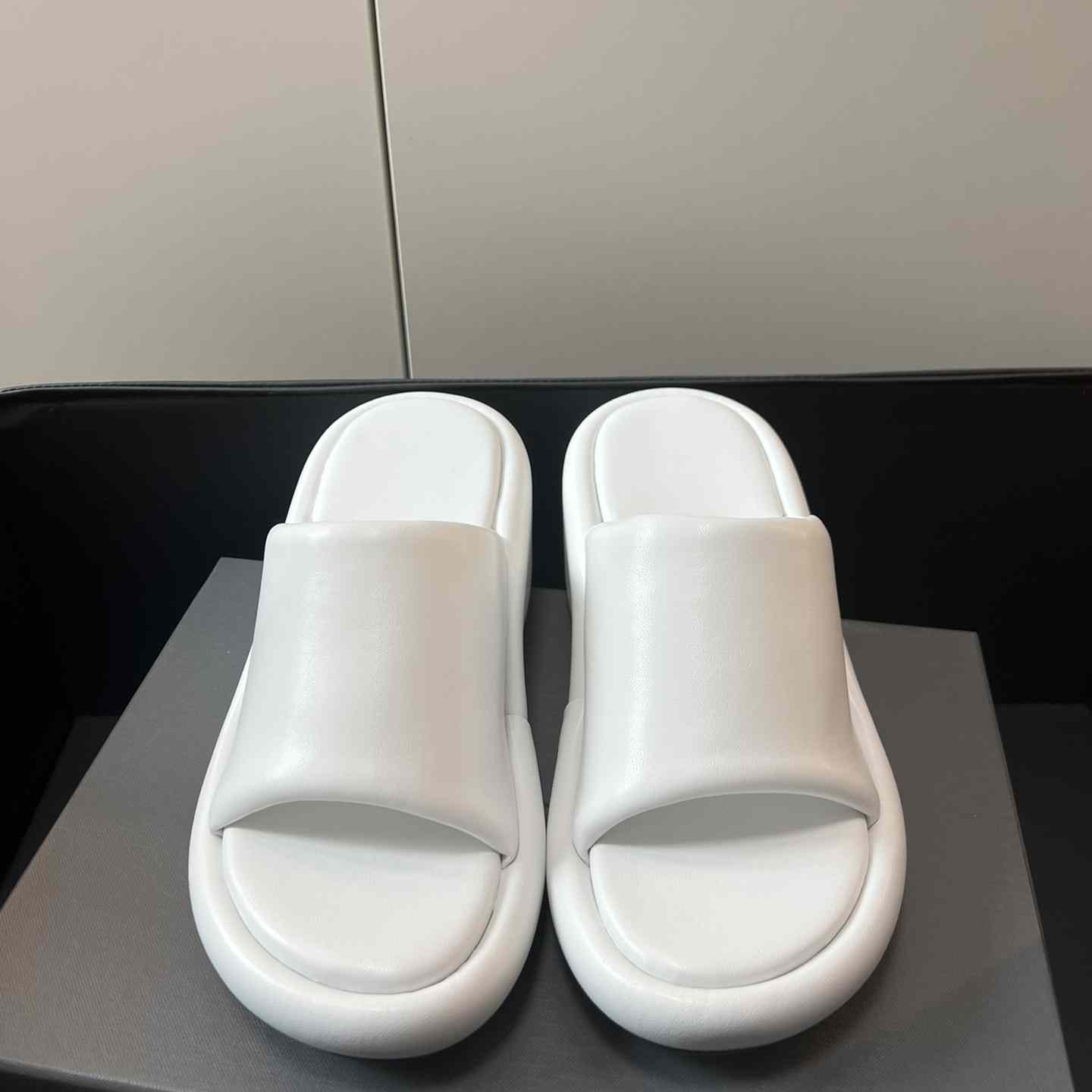 Balenciaga White Rise Wedge Sandals - EUR FASHION