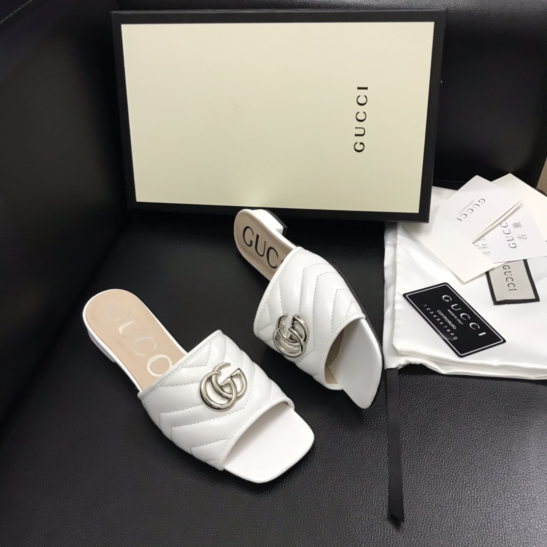 Gucci Women's Slide With Double G - EUR FASHION