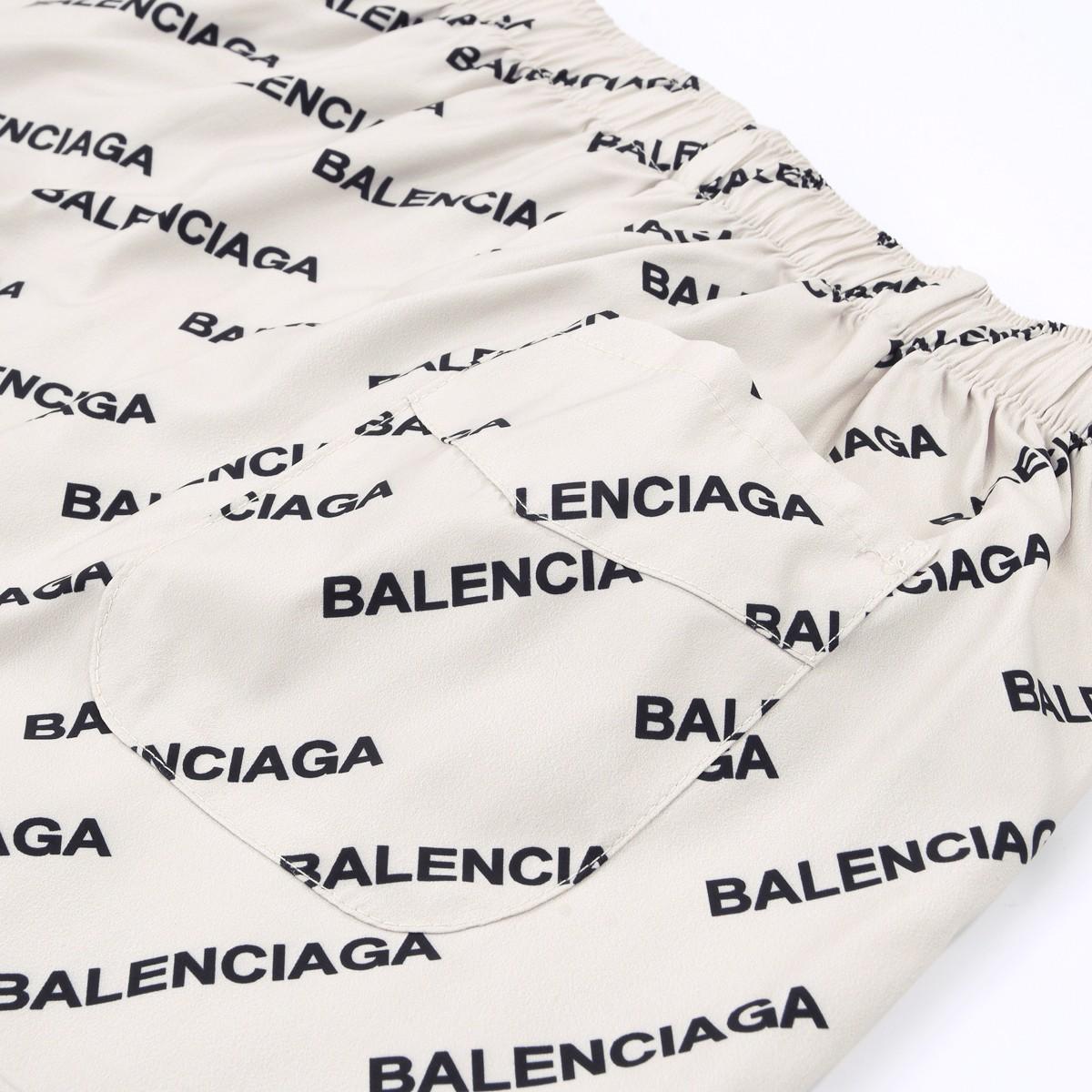 Balenciaga Logo Print Pyjama Trousers - EUR FASHION