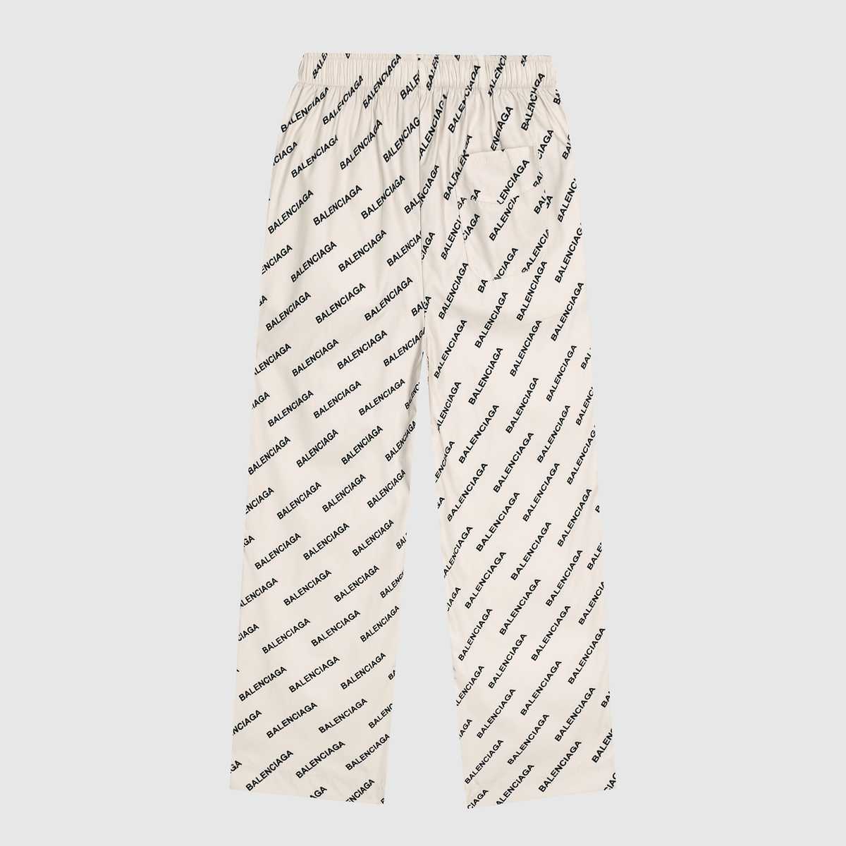 Balenciaga Logo Print Pyjama Trousers - EUR FASHION