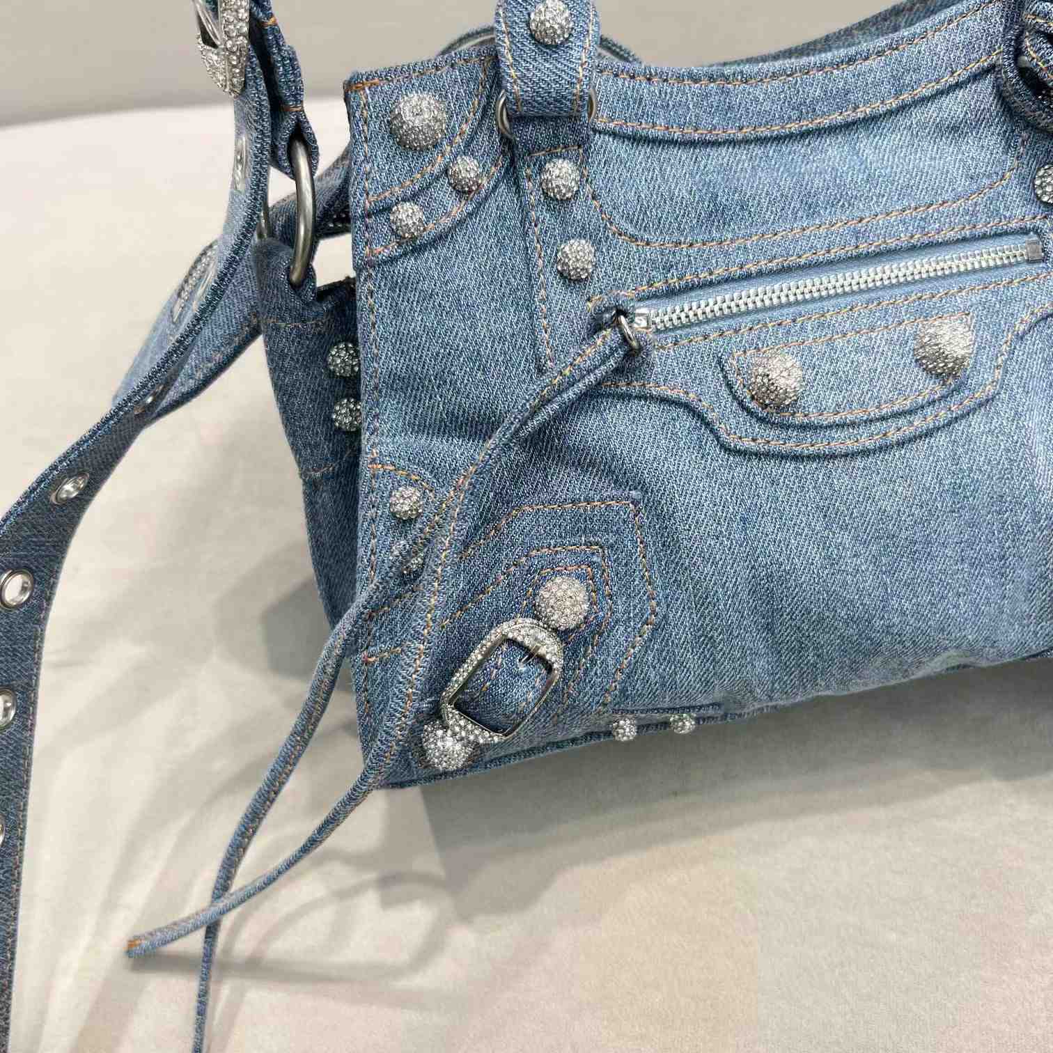 Balenciaga Neo Cagole XS Handbag In Denim - EUR FASHION