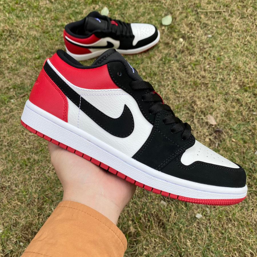 Air Jordan 1 Low “Black Toe” Sneaker   553558-116 - EUR FASHION