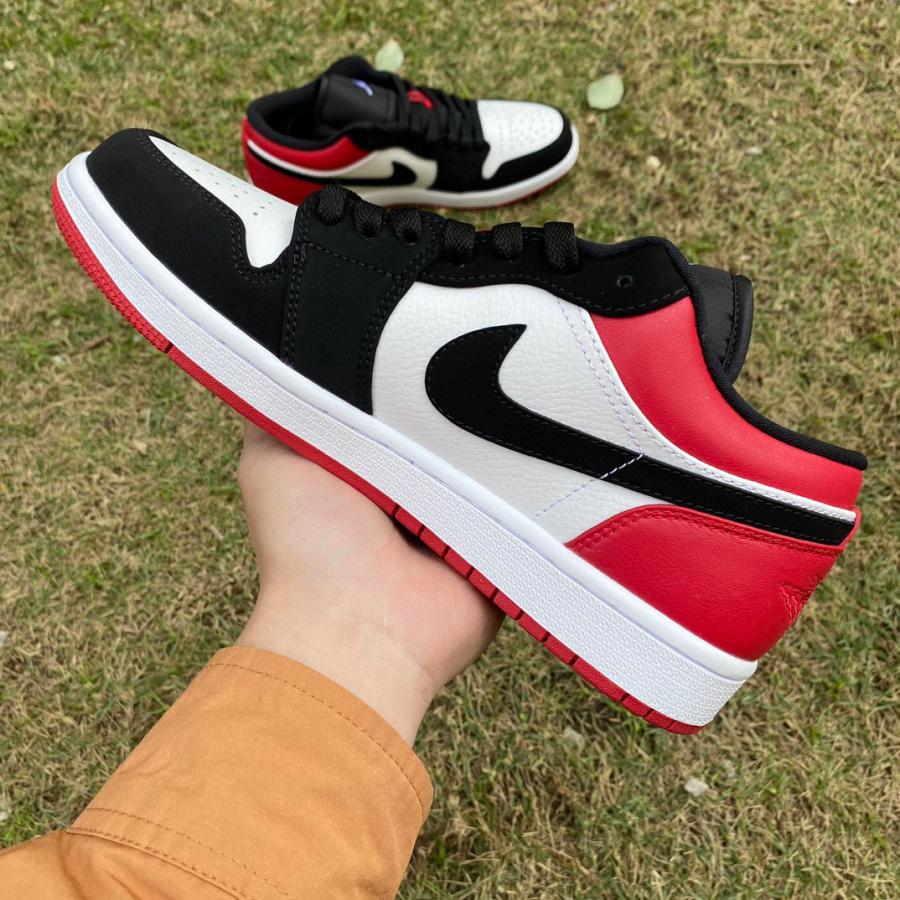 Air Jordan 1 Low “Black Toe” Sneaker   553558-116 - EUR FASHION