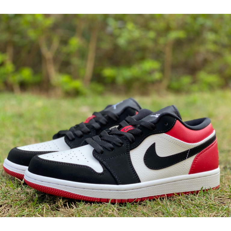 Air Jordan 1 Low “Black Toe” Sneaker   553558-116 - EUR FASHION