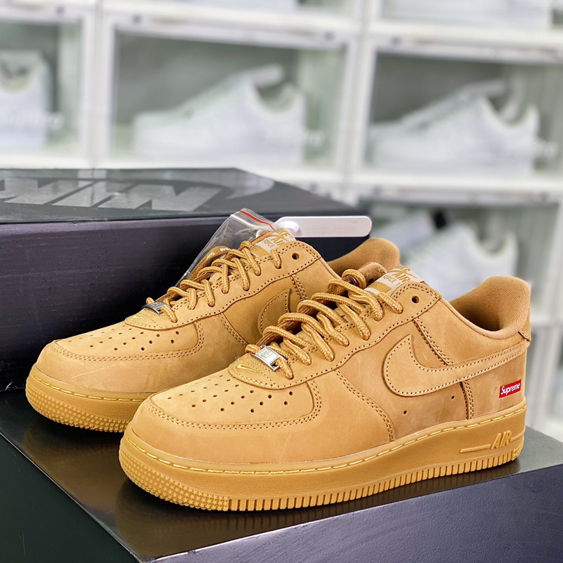 Supreme x Nike  Air Force 1 Low'07"Wheat Flax" Sneaker    DN1555-200 - EUR FASHION