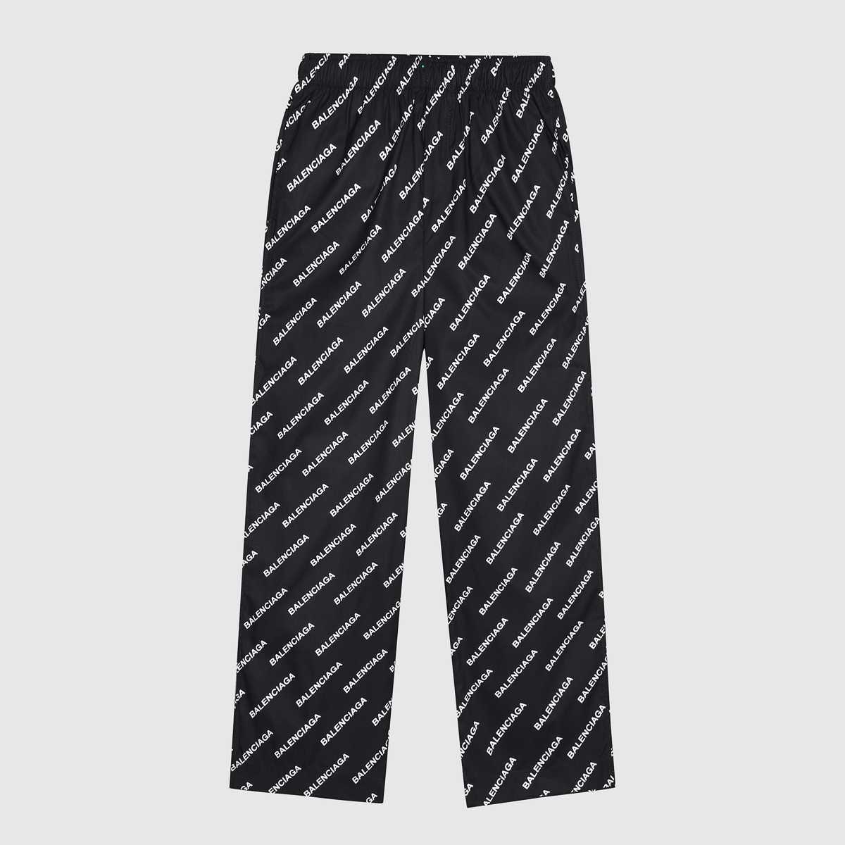 Balenciaga Logo Print Pyjama Trousers - EUR FASHION