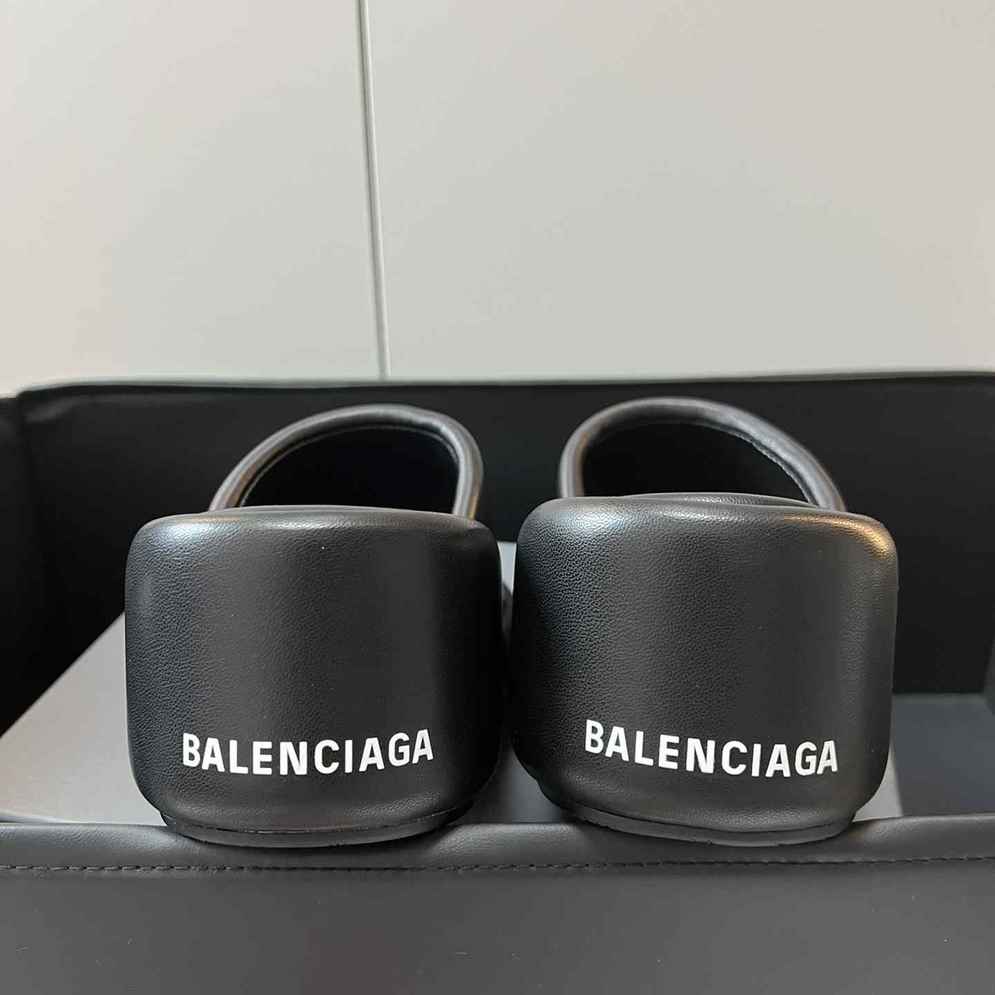 Balenciaga Black Rise Wedge Sandals - EUR FASHION