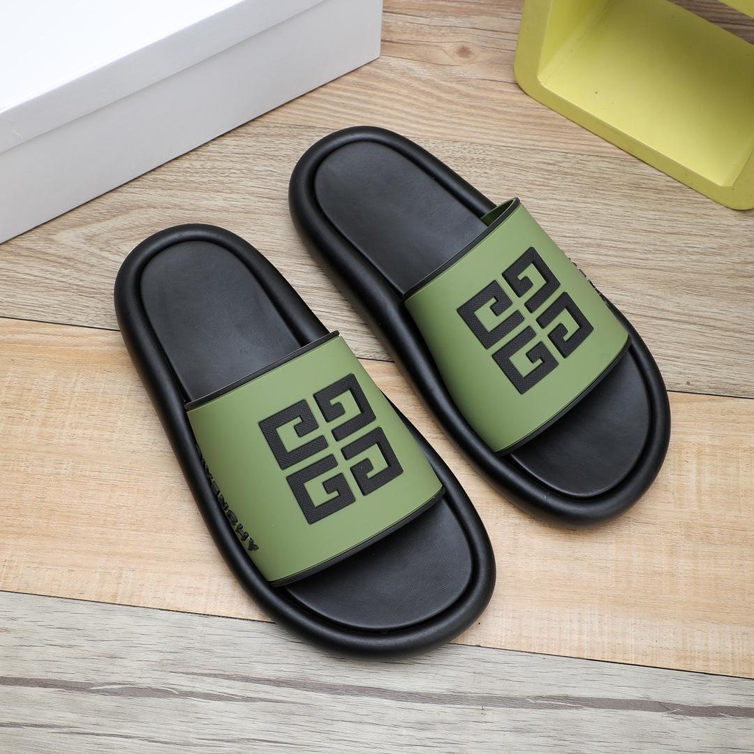 Givenchy 4G Logo Rubber Slides Sandals - EUR FASHION