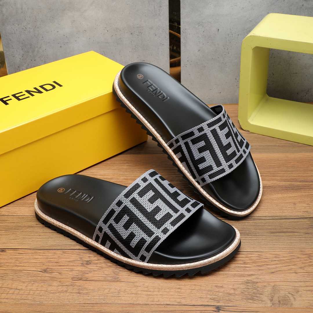 Fendi FF Logo Slides - EUR FASHION