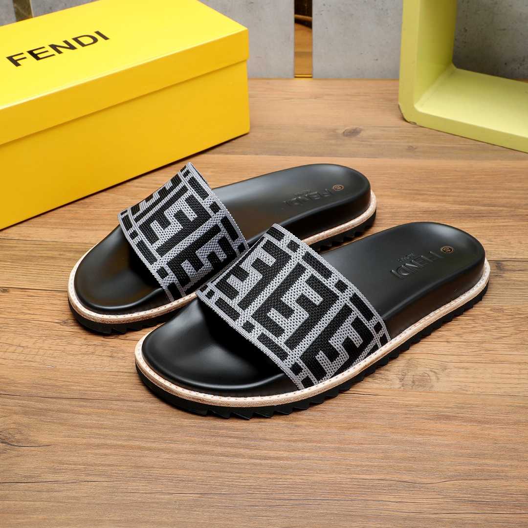 Fendi FF Logo Slides - EUR FASHION