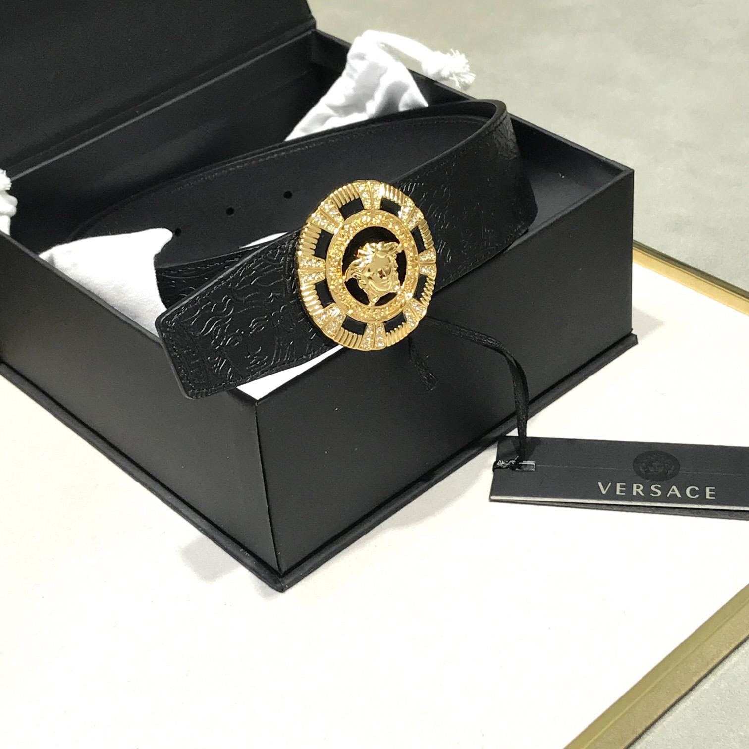 Versace Medusa Leathre Belt    39mm - EUR FASHION