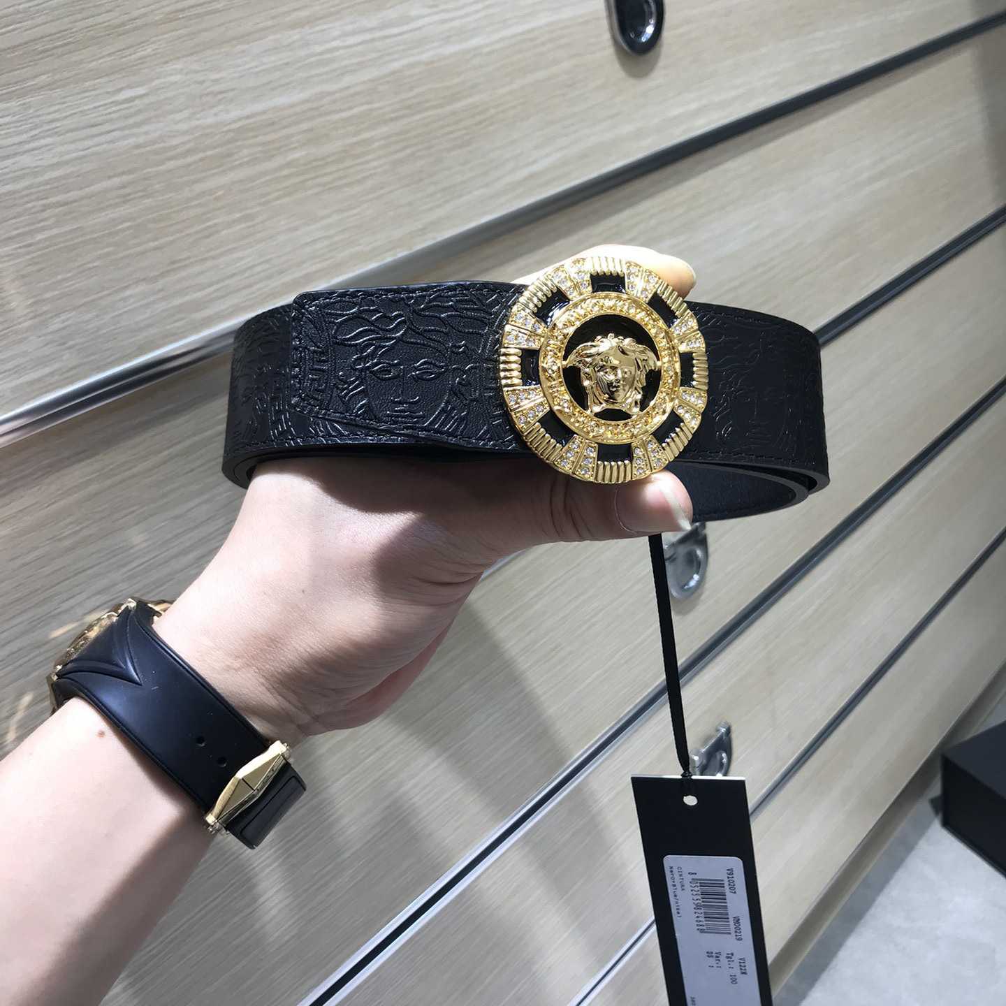 Versace Medusa Leathre Belt    39mm - EUR FASHION