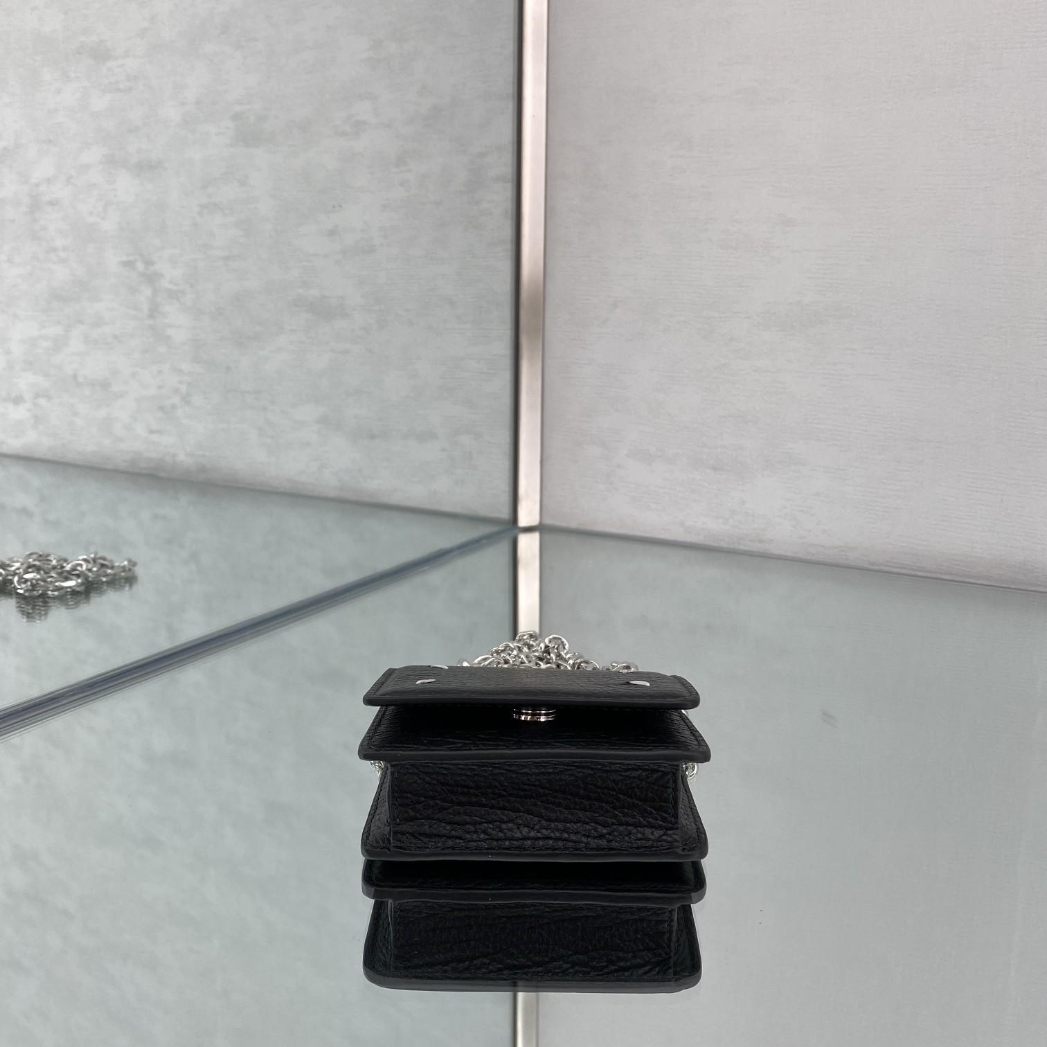 Maison Margiela Black Small Chain Strap Wallet Bag(10x9x3cmm) - EUR FASHION