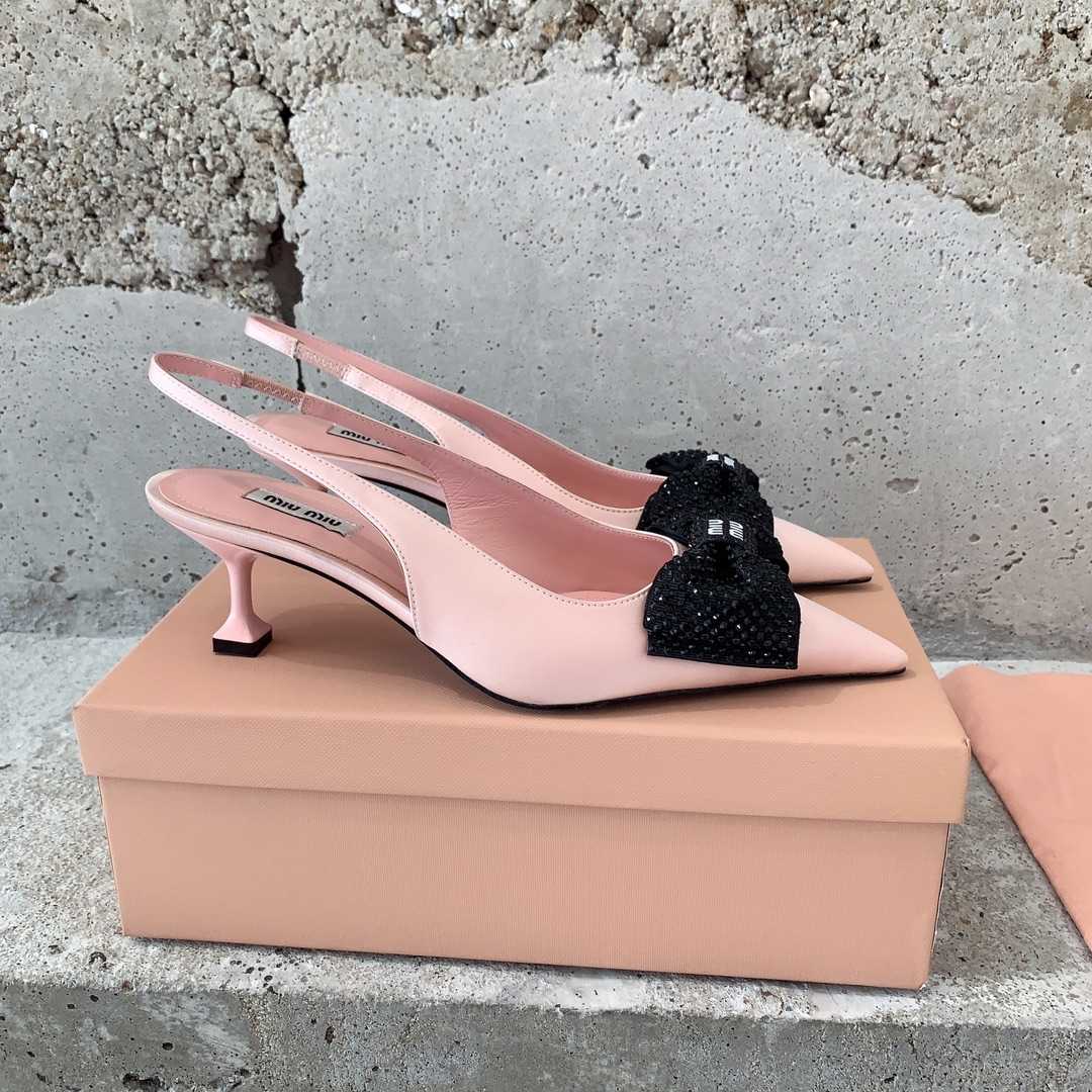 Miu Miu Satin Slingback Pumps - EUR FASHION