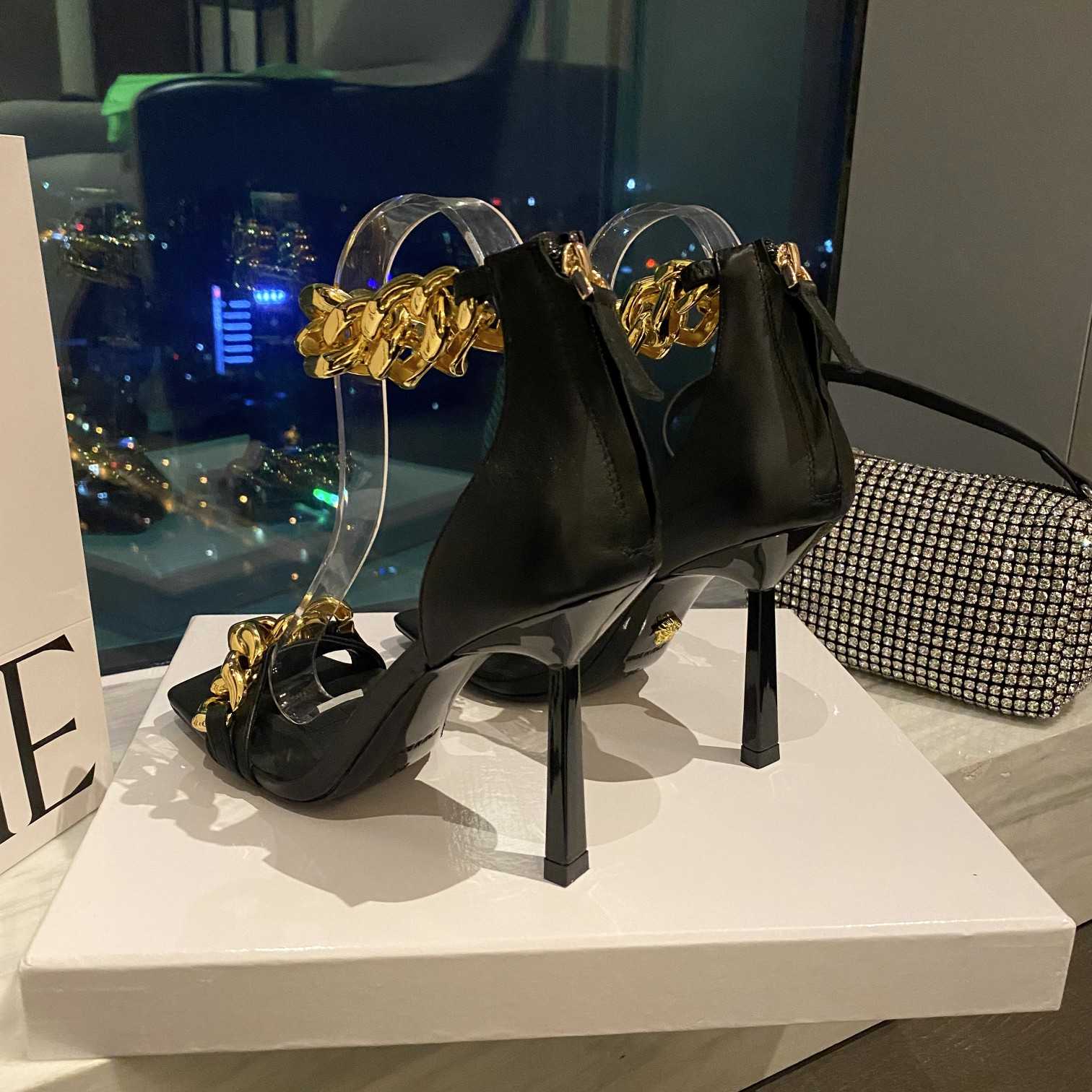 Versace Medusa Chain High Heel Sandals - EUR FASHION